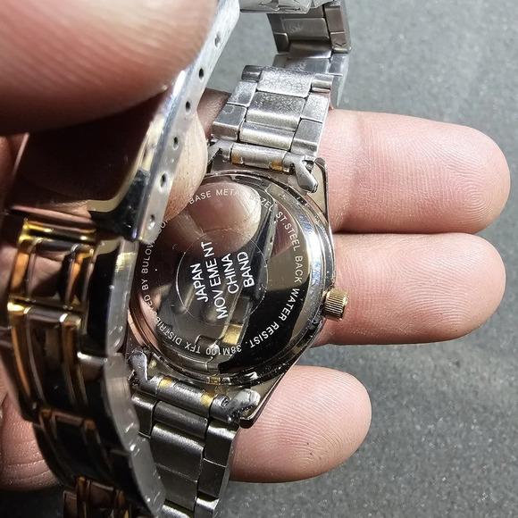 TFX Distributed By Bulova Ladies Quartz Watch Silver / Gold Tone Working shows s - Picture 5 of 11